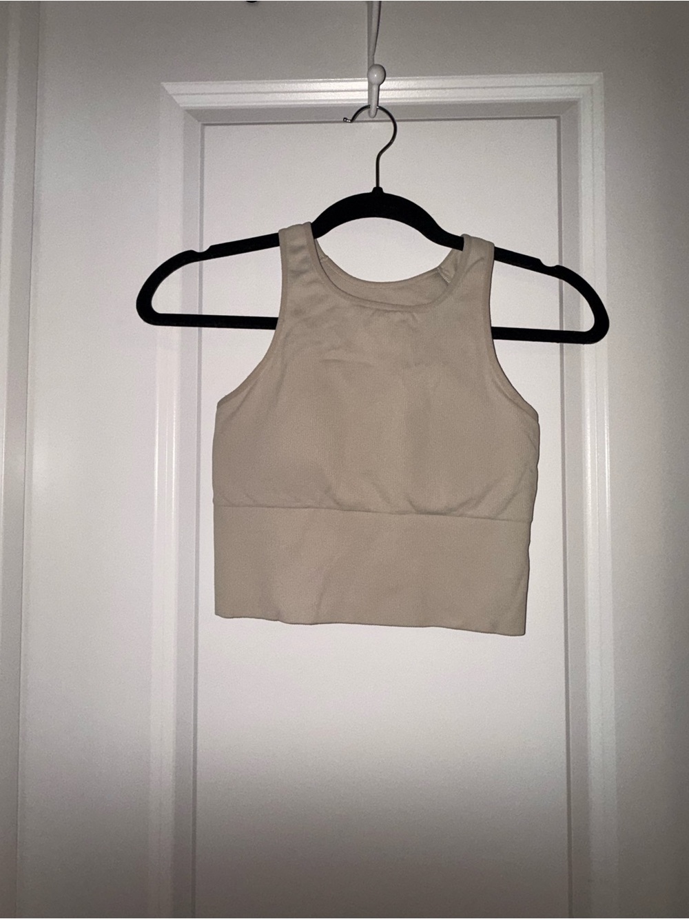 H&M Beige High-Neck Sports Bra